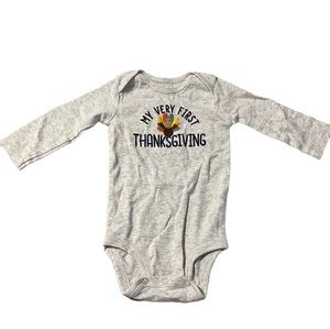 2 FOR $5 - Carters First Thanksgiving Onesie Long Sleeve 6M